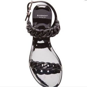Givenchy NWOT Jelly Black Slides Sandals